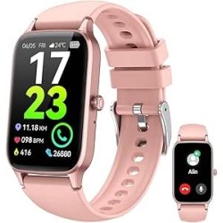 Smart Watch Montre Connectée Femme 1.57"- IOS et Android - Rose Doré - NEUVE